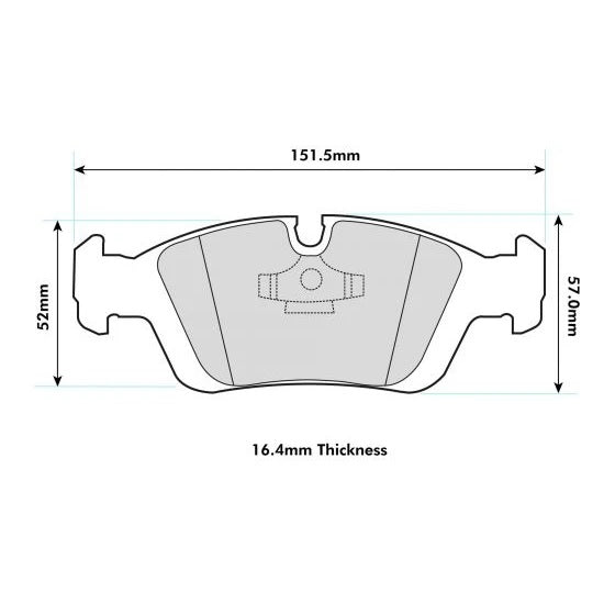 PBS ProTrack Performance Brake Pads (FRONT) - BMW 3 Series 316i up to 328i (not 323i 2.5) E36