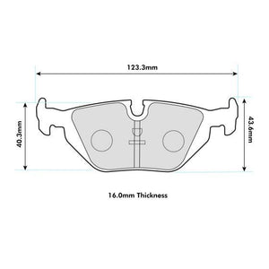 PBS ProRace Performance Brake Pads (REAR) - BMW 3 Series 316i up to 328i E36