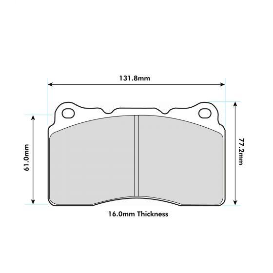 PBS ProComp Performance Brake Pads (FRONT) - Honda Civic Type R FL5