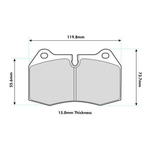 PBS ProTrack Performance Brake Pads (FRONT) - Nissan 350Z & Skyline GTR R34