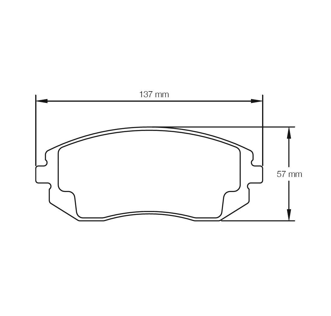 PBS ProRace Performance Brake Pads (FRONT) - Nissan Skyline GTR R33