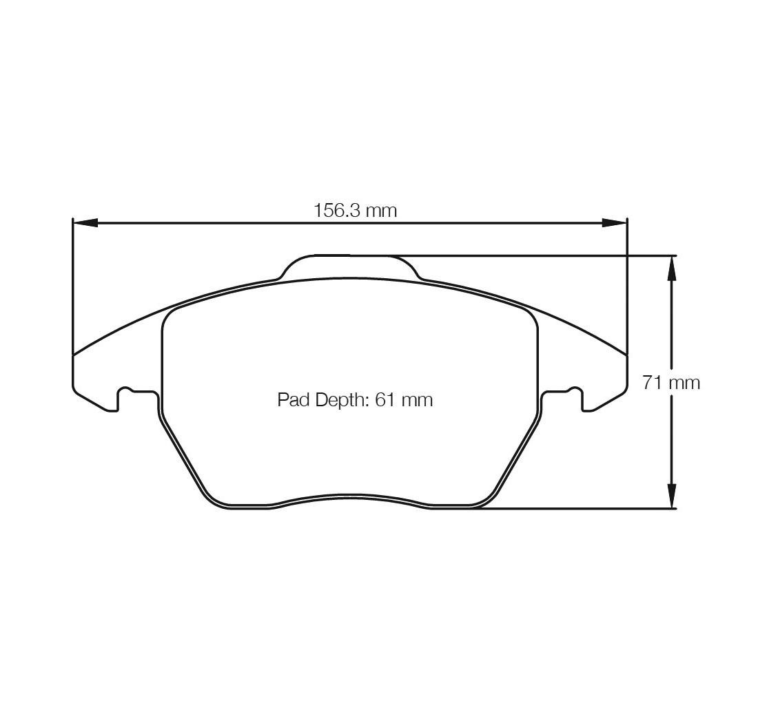 PBS ProTrack Performance Brake Pads (FRONT) - SEAT Leon Cupra R 1P