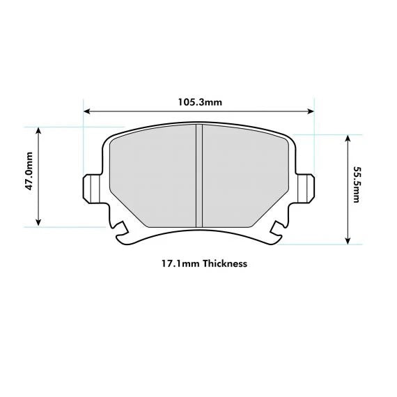 PBS ProRace Performance Brake Pads (REAR) - Volkswagen Golf GTI/R MK6