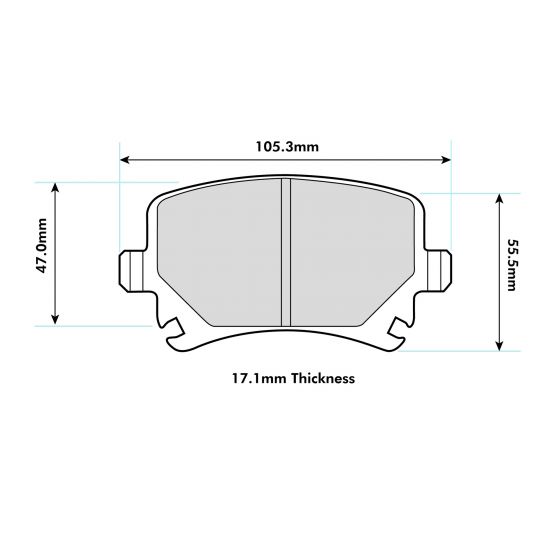 PBS ProTrack Performance Brake Pads (REAR) - Audi S3/RS3 Quattro 8P