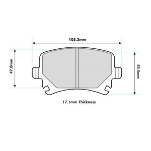 PBS ProTrack Performance Brake Pads (REAR) - Audi TTS/TTRS Quattro 8J