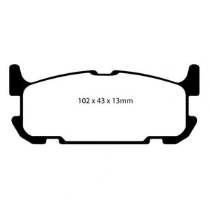 PBS ProRace Performance Brake Pads (REAR) 8326PR - Mazda MX5 NB (Sport Pack)