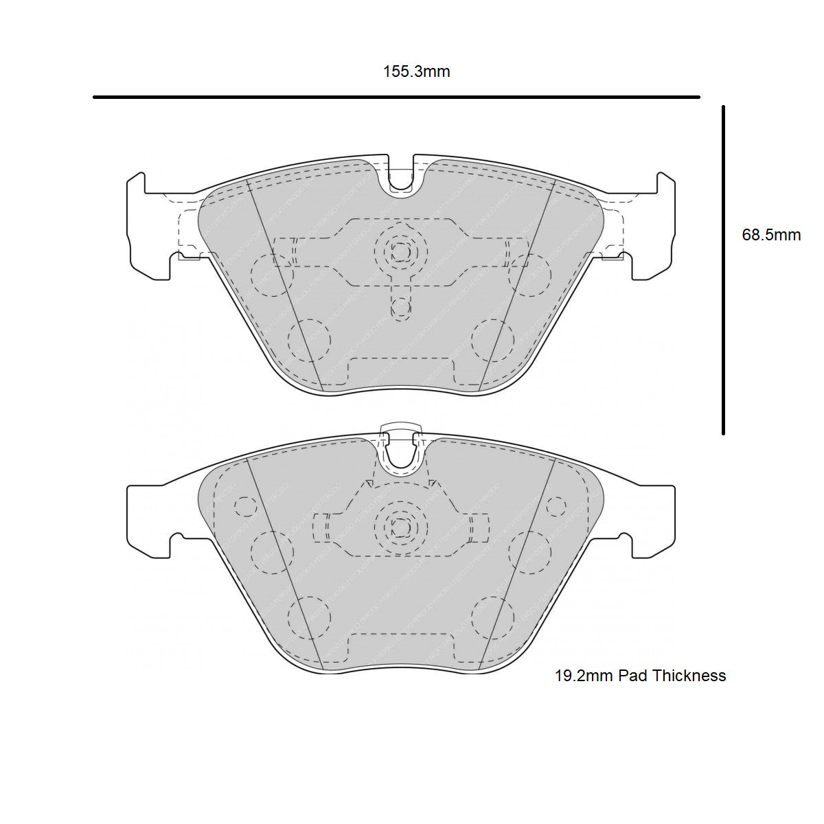 PBS ProComp Performance Brake Pads (FRONT) - BMW 3 Series 335i E90/E92