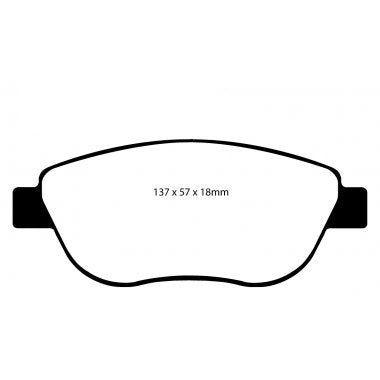 PBS ProRace Performance Brake Pads (FRONT) - Abarth 500/595/695 312