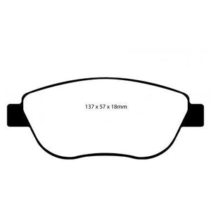 PBS ProRace Performance Brake Pads (FRONT) - Abarth 500/595/695 312