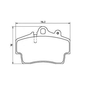 PBS ProRace Performance Brake Pads (FRONT) 8369PR - Porsche Boxster 986/987