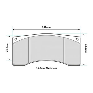 PBS ProRace Performance Big Brake Kit Brake Pads 8392PR - Alcon & Brembo Calipers