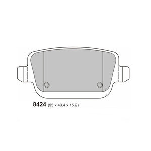 PBS ProRace Performance Brake Pads (REAR) - Ford Focus RS MK2