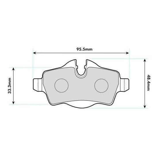 PBS ProRace Performance Brake Pads (REAR) 8472PR - Mini Cooper S/JCW R56