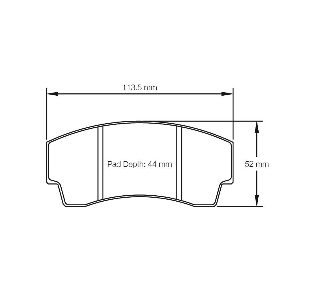 PBS ProRace Performance Big Brake Kit Brake Pads 8495PR - Alcon/AP Racing & K-Sport 330mm/356mm 4POT Calipers