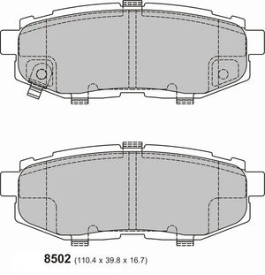 PBS ProTrack Performance Brake Pads (REAR) - Subaru BRZ ZC6