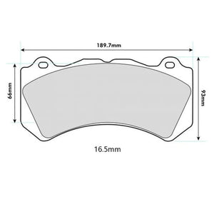 PBS ProTrack Performance Brake Pads (FRONT) - Mercedes C63 AMG C204/W204
