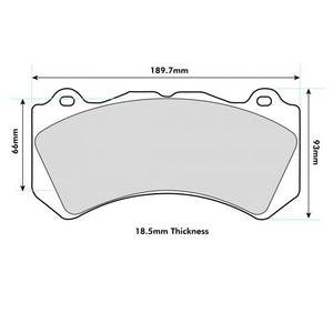 PBS ProRace Performance Brake Pads (FRONT) - Nissan GTR R35