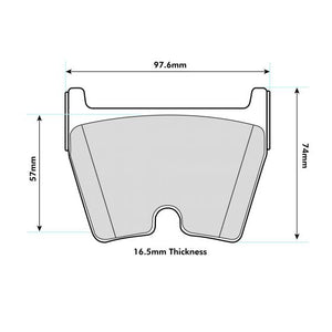 PBS ProRace Performance Brake Pads (FRONT) - Lamborghini Diablo/Gallardo/Murcielago