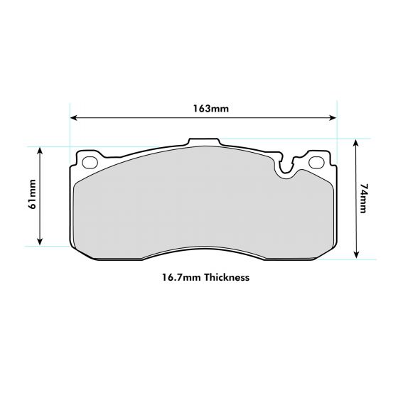 PBS ProRace Performance Brake Pads (FRONT) - BMW 1 Series 135i Coupe E82