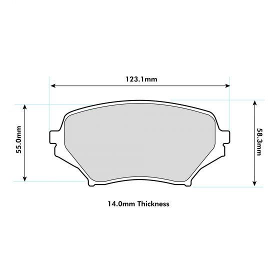 PBS Protrack Performance Brake Pads