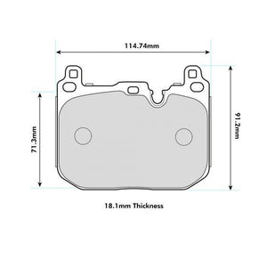 PBS ProTrack Performance Brake Pads (FRONT) - BMW M140i/M135i F20/21