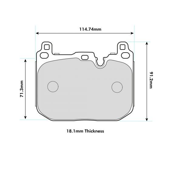 PBS ProComp Performance Brake Pads (FRONT) - BMW M140i/M135i F20/21