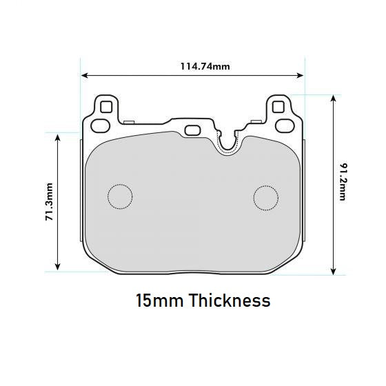 PBS ProRace Performance Brake Pads (FRONT) Brembo - Mini John Cooper Works F56