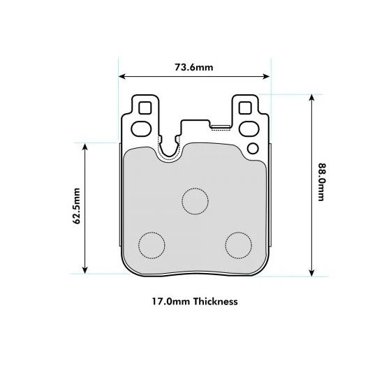 PBS ProRace Performance Brake Pads (REAR) - BMW M2/M2 Competition F87