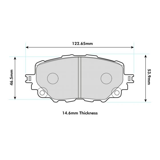 PBS ProRace Performance Brake Pads (FRONT) Advics Caliper - Mazda MX5 ND