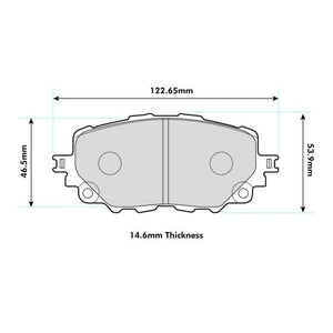 PBS ProRace Performance Brake Pads (FRONT) - ABARTH/Fiat 124 Spider (2016+)