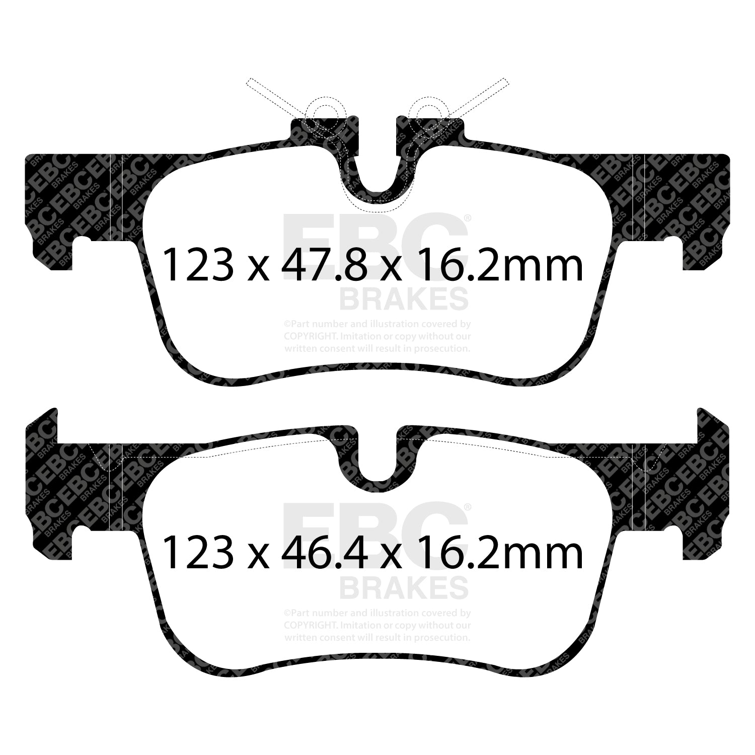 EBC Greenstuff Brake Pads (REAR) - Mini Cooper S F56
