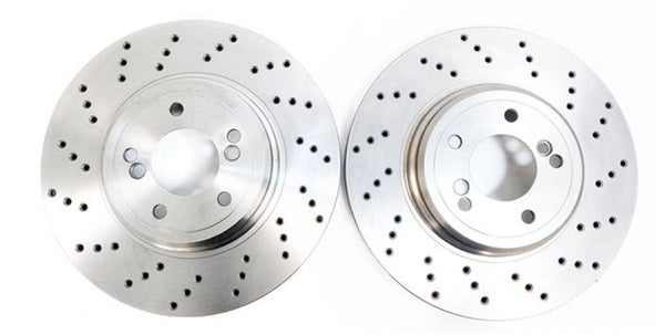 MTEC Performance Drilled Brake Discs (Front) 330x34mm - Porsche 911 Turbo 996