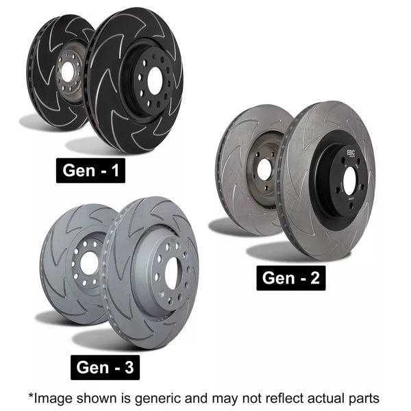 EBC BSD Blade Brake Discs (REAR) - Ford Focus ST MK2