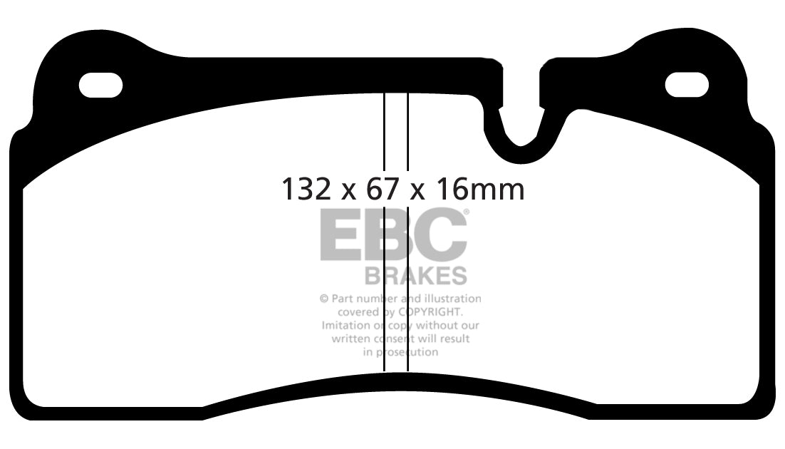 EBC Redstuff Brake Pads (REAR) - Audi R8 Quattro Coupe 42/4S