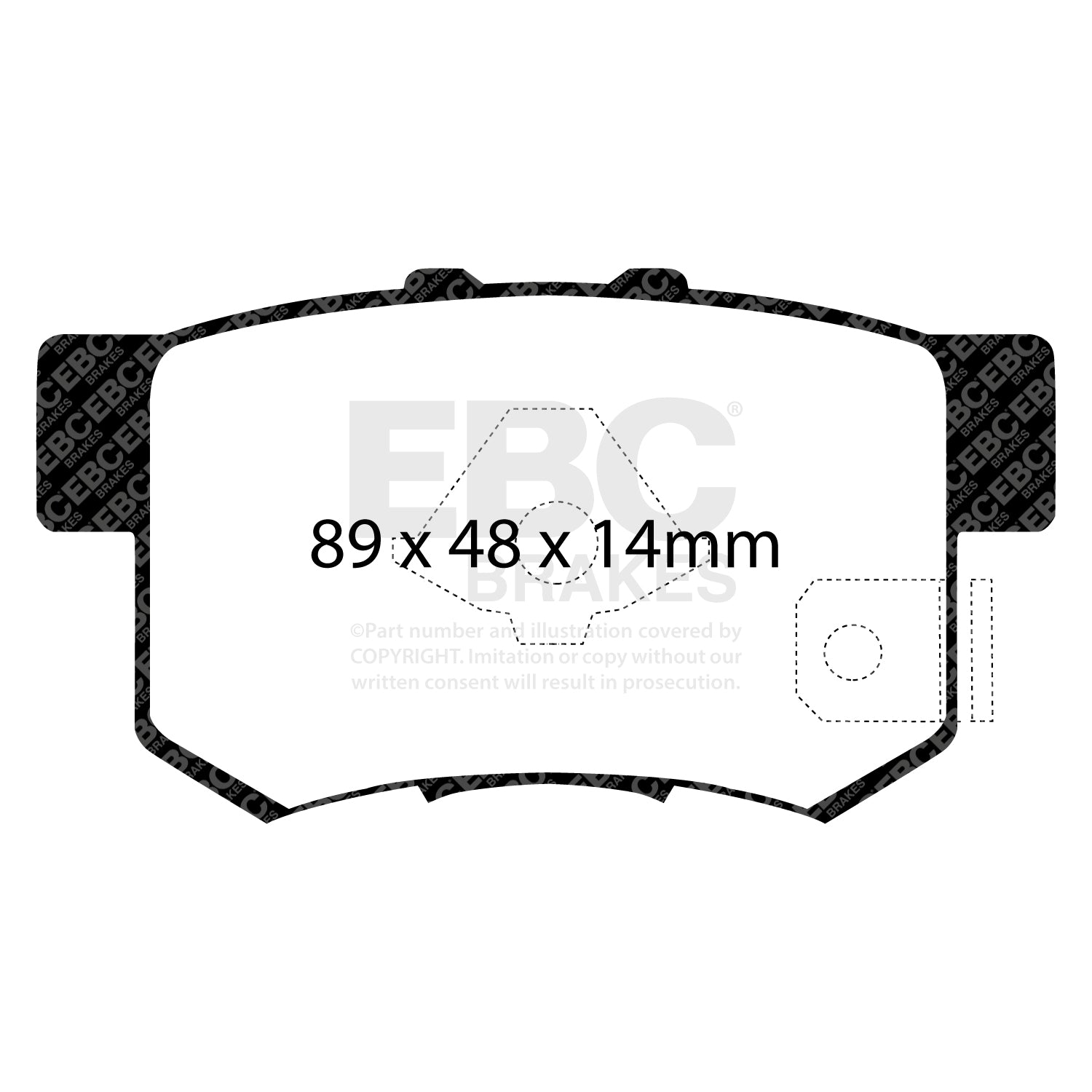 EBC Redstuff Brake Pads (REAR) - Honda S2000