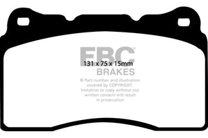 EBC RP-X Racing Brake Pads (FRONT) - Renault Megane MK3 RS 250/265/275 & MK4 RS 280/300
