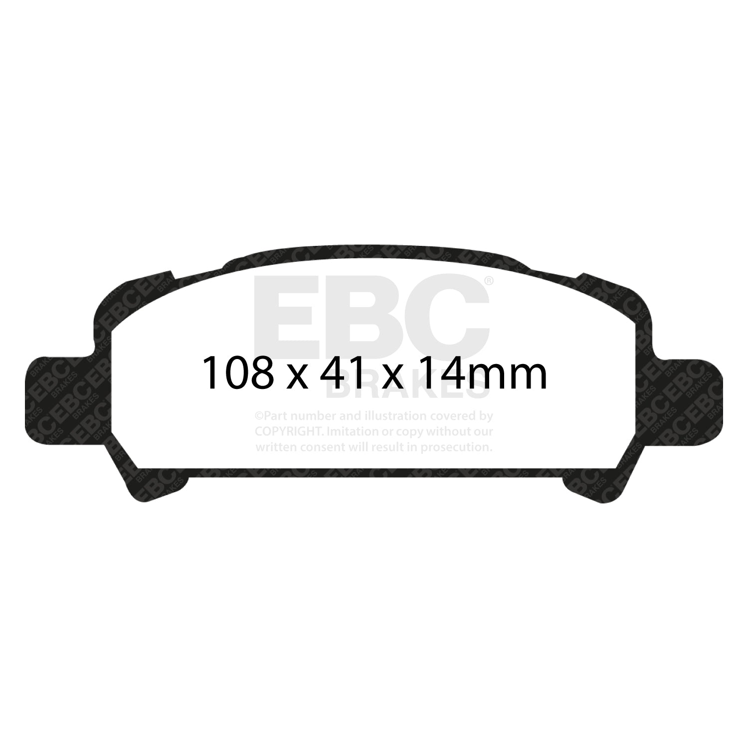 EBC RP-1 Racing Brake Pads (REAR) - Subaru Impreza WRX STI GC