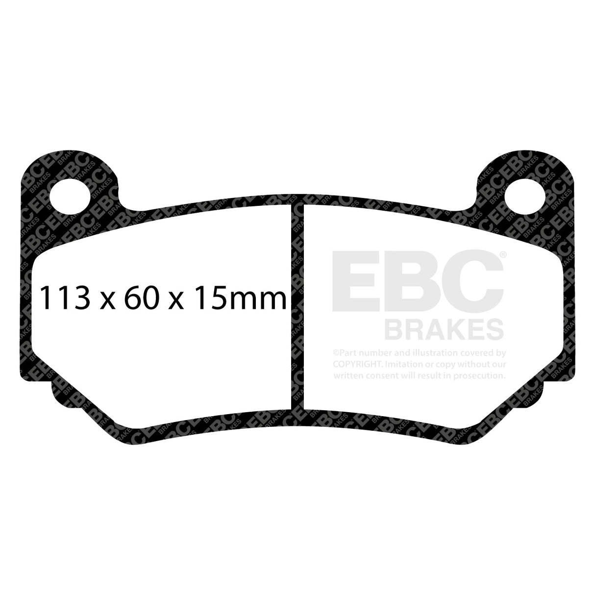 EBC RPX Track Pads for AP Racing CP7611 CP7600D46 Front Brake Pads