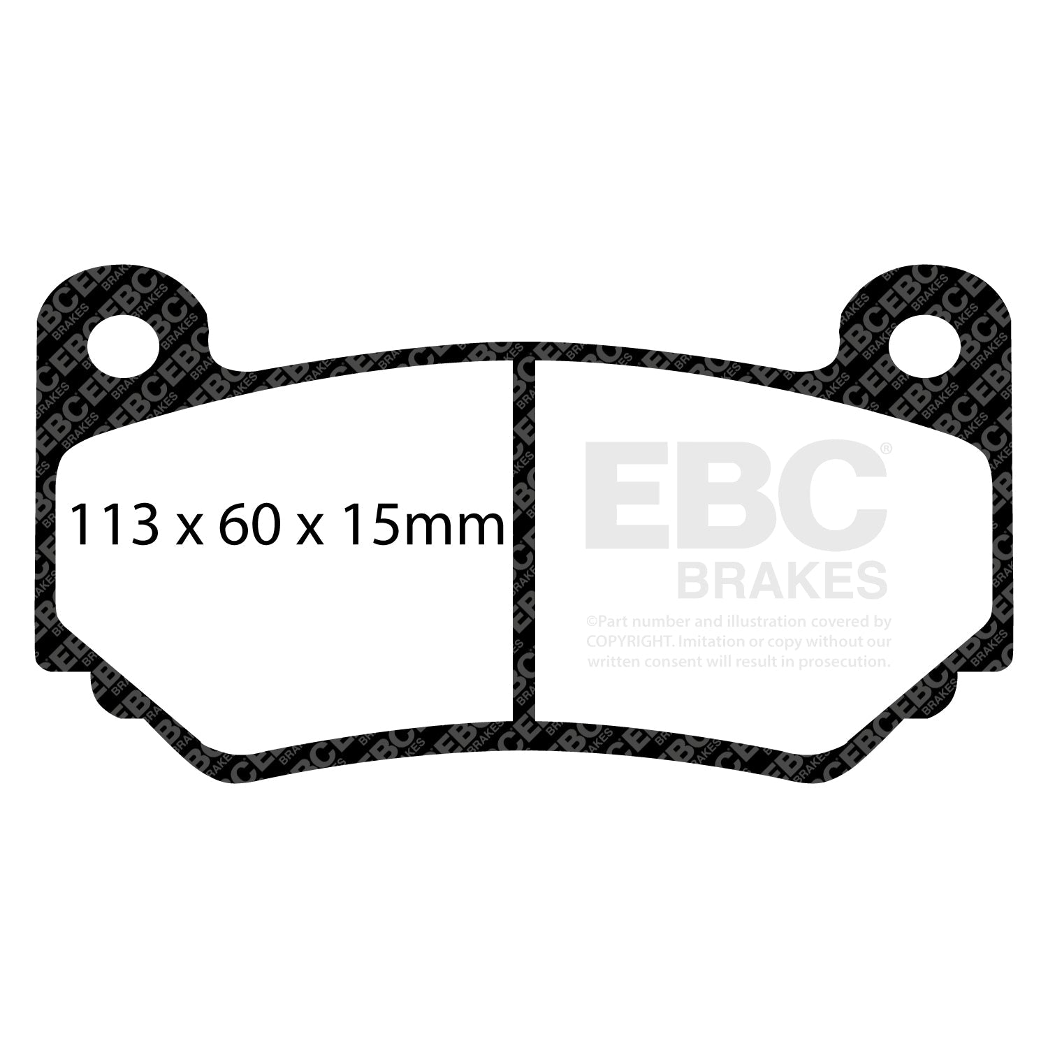 EBC RPX Track Pads for AP Racing CP7611 CP7600D46 Front Brake Pads