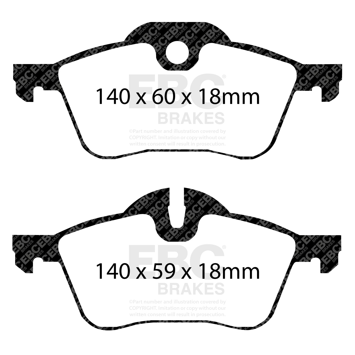 EBC Greenstuff Brake Pads (FRONT) - Mini Cooper S R53