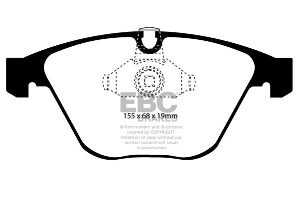 EBC Redstuff Brake Pads (FRONT) - BMW M3 E90/E92
