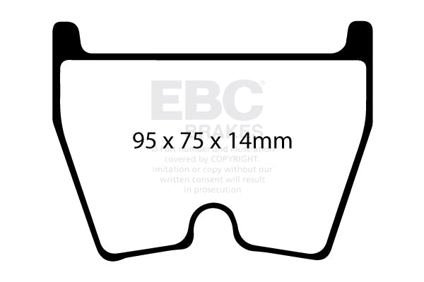 EBC RP-X Racing Brake Pads (FRONT) - Audi R8 Quattro Coupe 42/4S