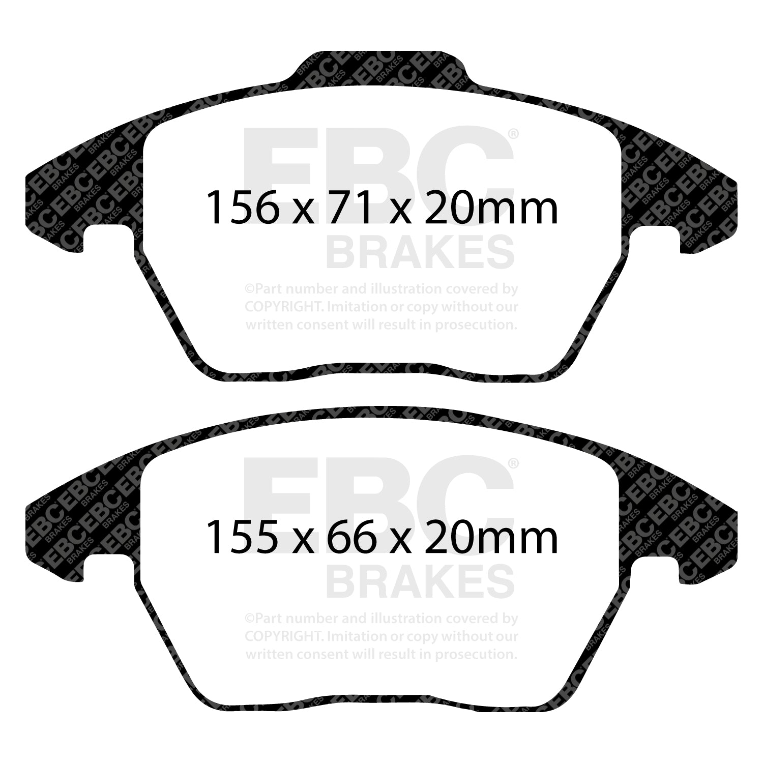 EBC Greenstuff Brake Pads (FRONT) - SEAT Ibiza Cupra 6J