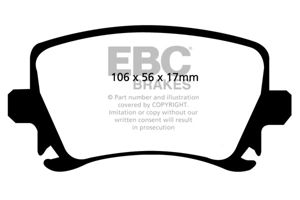 EBC RP-X Racing Brake Pads (REAR) - Audi TTS/TTRS Quattro 8J