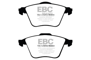 EBC Redstuff Brake Pads (FRONT) - Ford Focus ST MK2