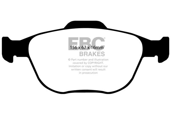 EBC RP-1 Racing Brake Pads (FRONT) - Ford Fiesta ST150 MK6