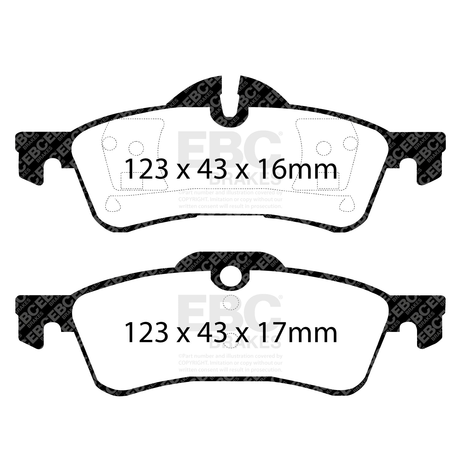EBC Yellowstuff Brake Pads (REAR) - Mini Cooper S/JCW R53