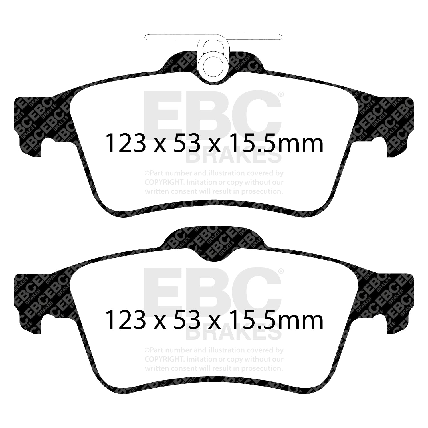 EBC Yellowstuff Brake Pads (REAR) - Renault Megane MK2 RS 225/230