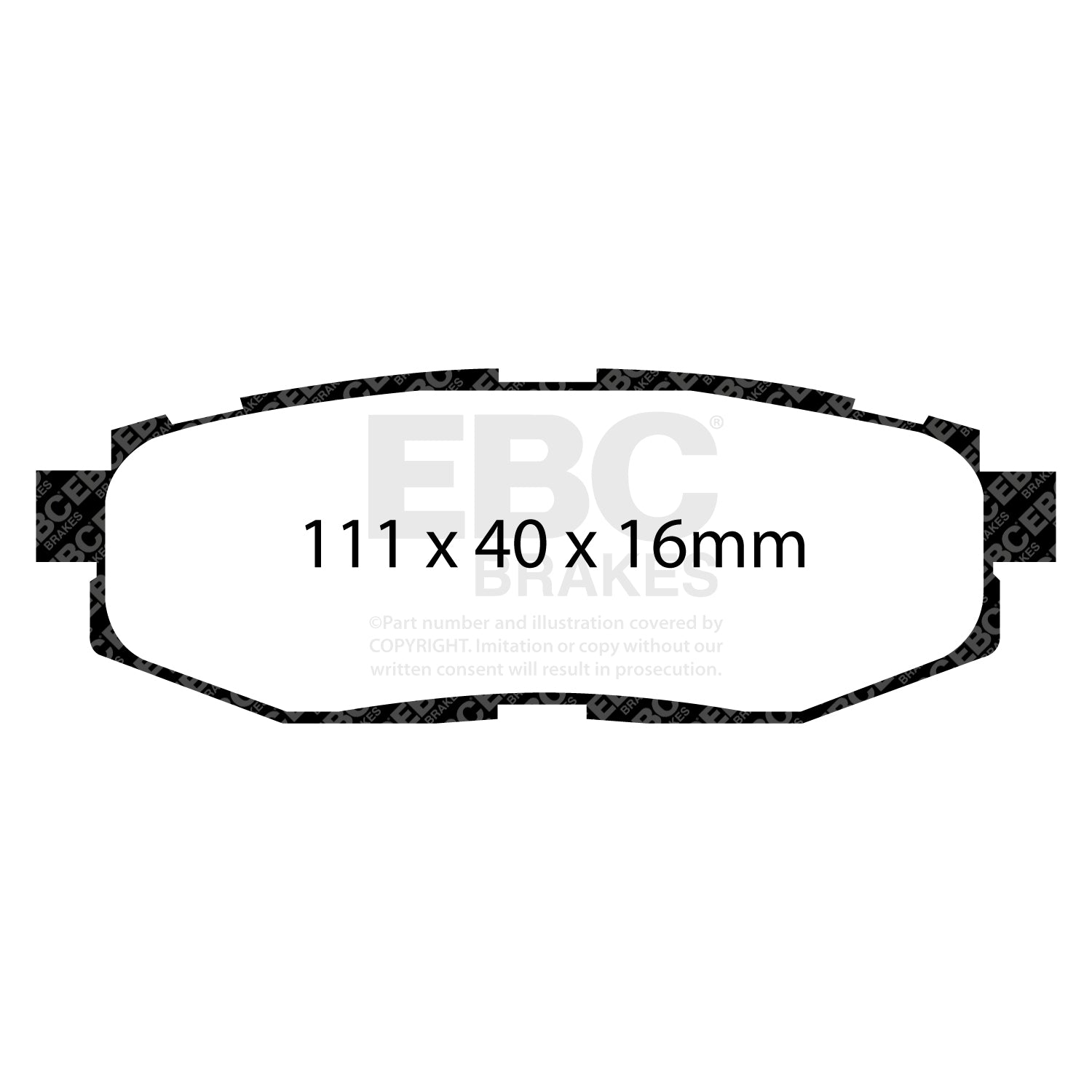 EBC RP-X Racing Brake Pads (REAR) - Subaru BRZ ZC6