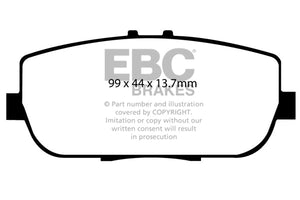 EBC Yellowstuff Brake Pads (REAR) - ABARTH/Fiat 124 Spider (2016+)
